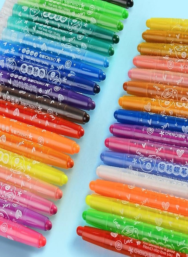 SAMVARDHAN Coloring Kit Twistable Shades Rolling-Crayon Set For Kids, Coloring Kit Crayons Pen For Drawing/School Kids/Boys/Girls/Birthday Gifts, Ink Multicolor (24) - Image 3